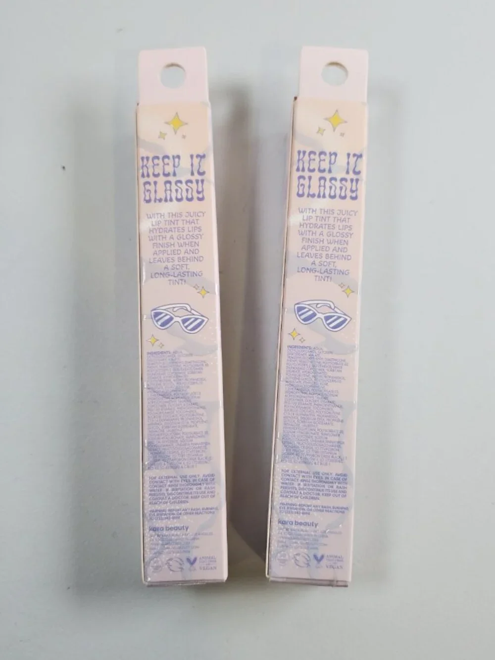 Kara Beauty Stay Glassy Hydrating Lip Tint MISS NUDIE 2 Piece Set